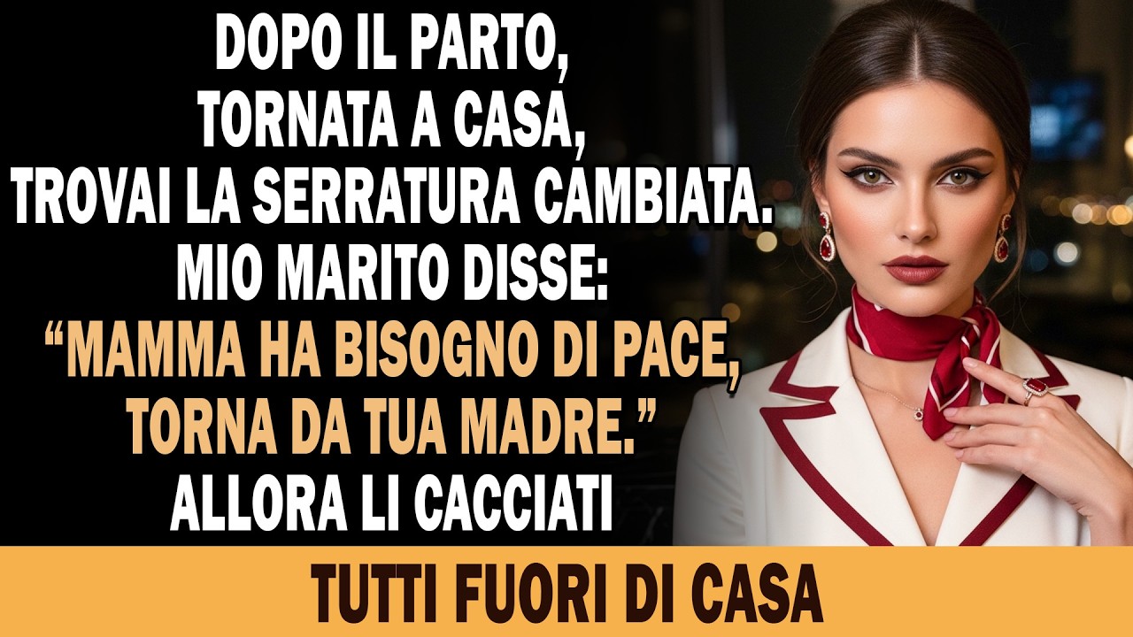 Tre giorni dopo il cesareo, sono tornata a casa con mio figlio in braccio. La serratura non funzionava più. Mio marito ha aperto la porta e, con uno sguardo di ghiaccio, mi ha detto: "La mamma ha...