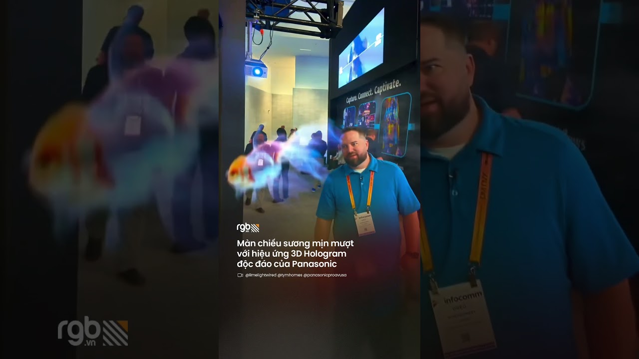 Màn chiếu sương mù 3D Hologram với giải pháp Silky Fine Mist của Panasonic | RGB - Creative Vibes