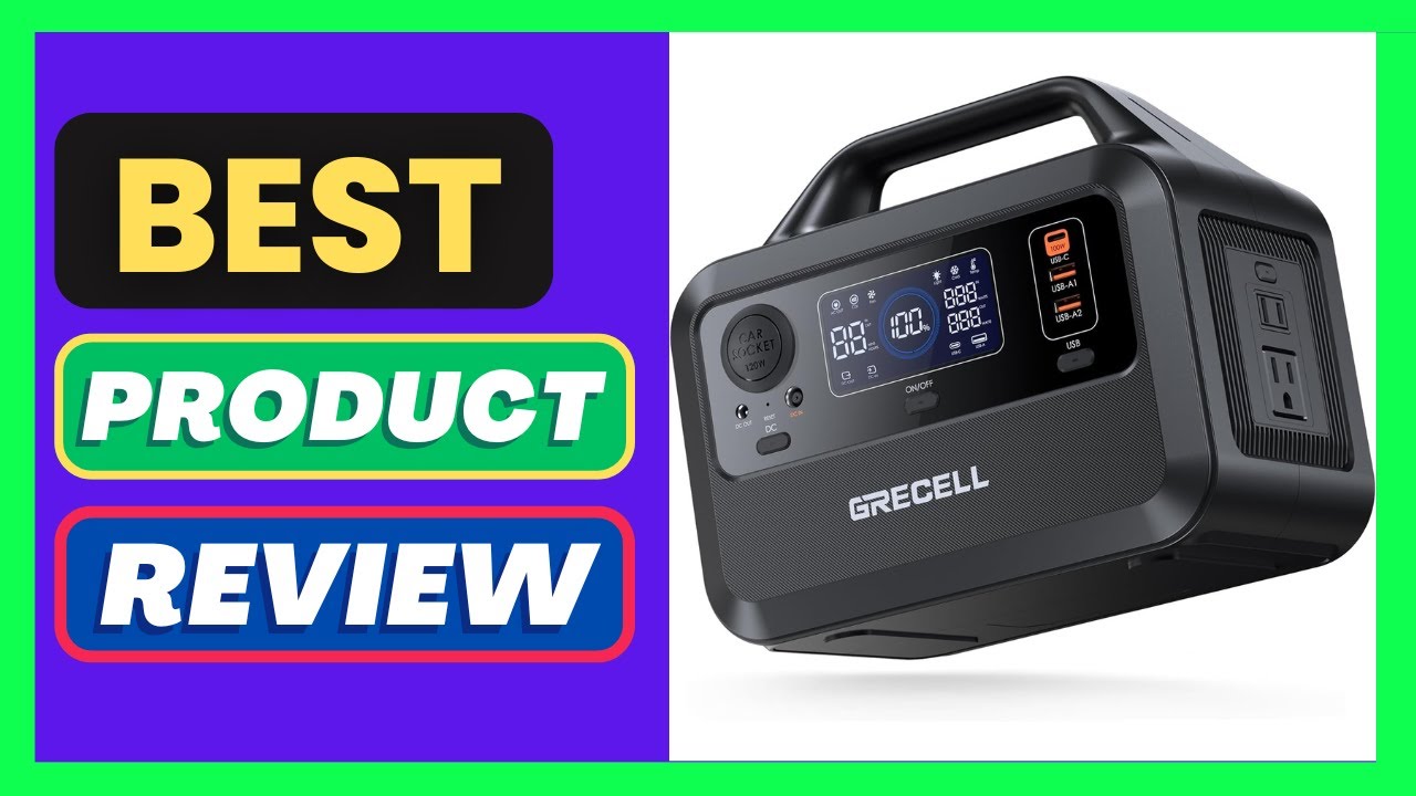 GRECELL Portable Power Station 300W, 230Wh LiFePO4 (LFP) Battery