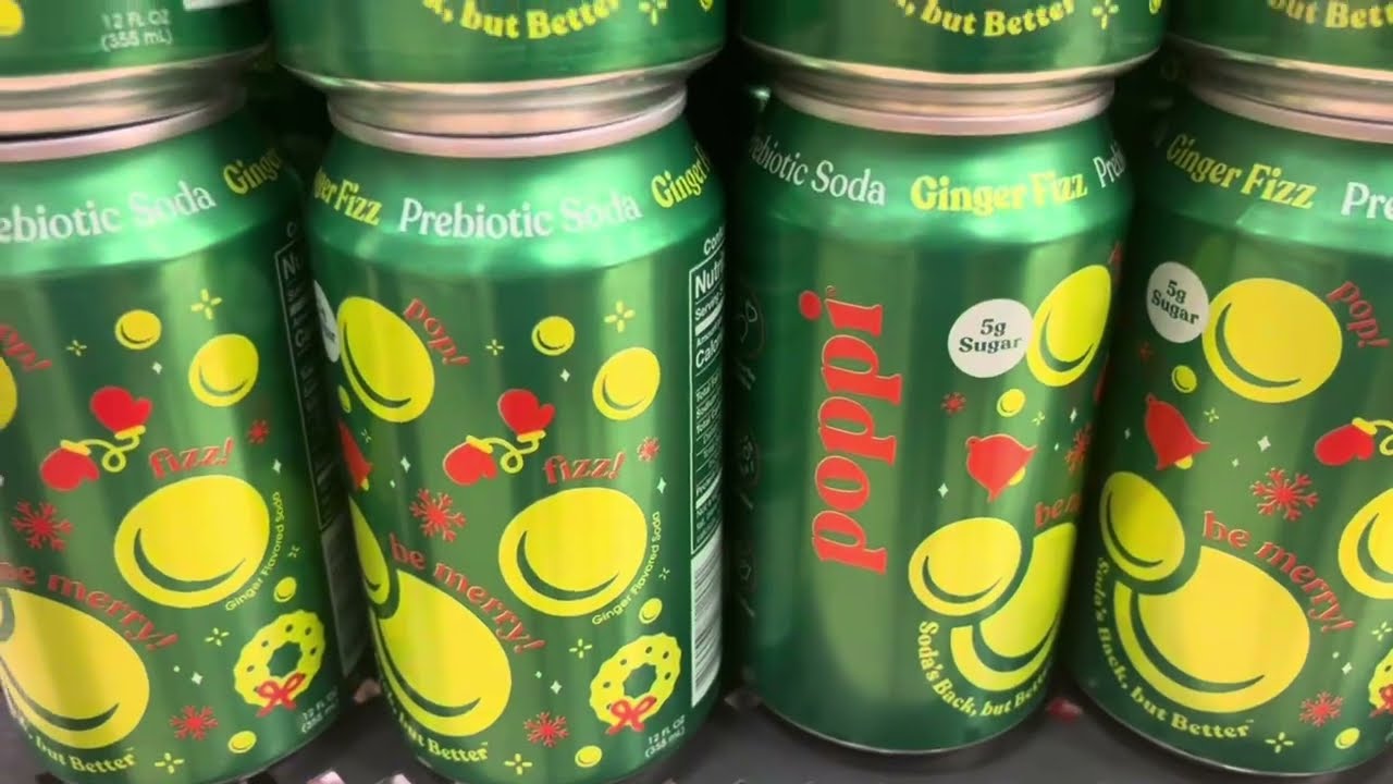 Poppi Ginger Fizz Christmas Soda Target Waterford Lakes Town Center UCF Orlando