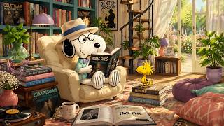 Cartoon Jazz Snoopy Library 🌸 Soft Summer Jazz for Focus & Relax screenshot 5