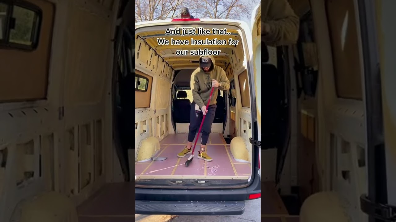 Van floor insulated!