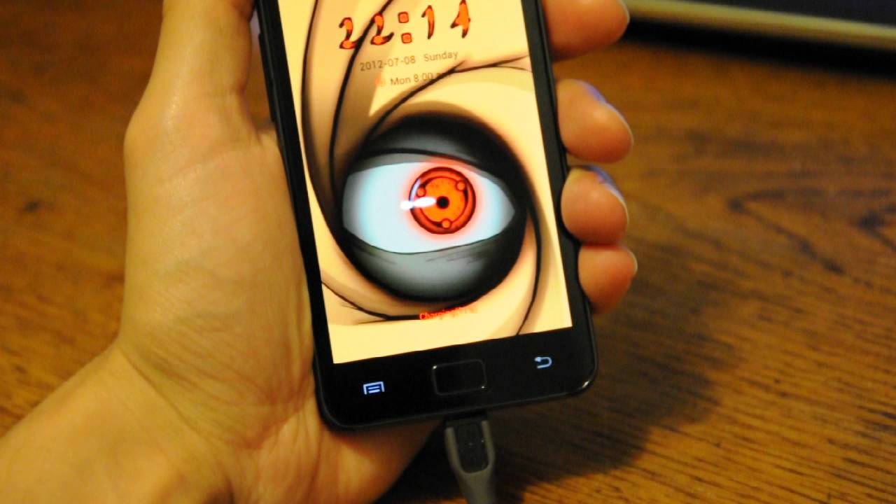 Madara Sharingan Locker Theme Android - YouTube