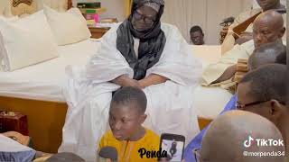 Touba - Le Kahalif Serigne Mountakha MBACKE reçoit le vice champion du monde El Hadji Cheikh DIA