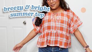 Summer Blouse (inspired by Pinterest) - more details on seam finishes