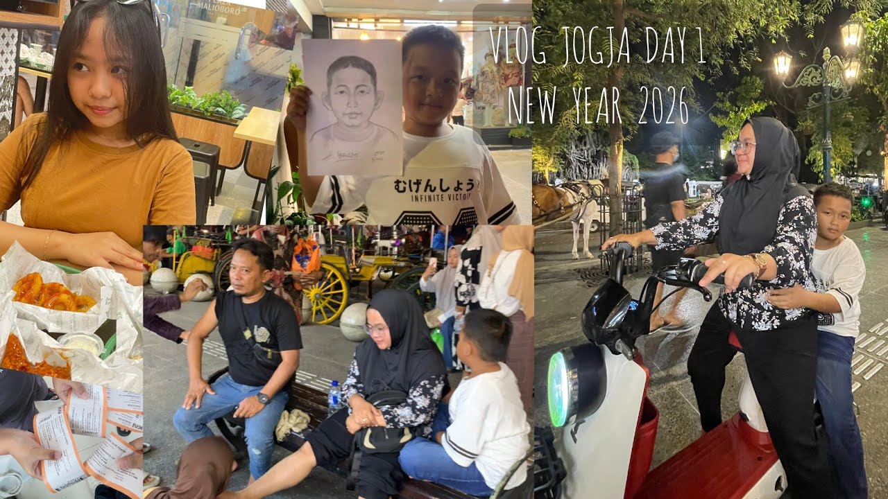 Vlog otw Jogja, Day 1-  enjoy vibe malamnya Malioboro, seru main skuter REKOMENNED! 