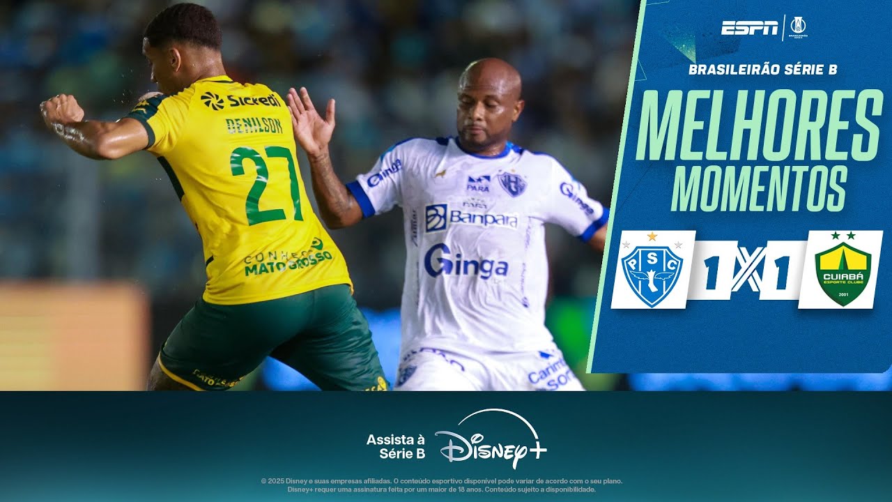 PAYSANDU ARRANCA EMPATE NO FIM CONTRA O CUIABÁ PELA SÉRIE B | Melhores momentos