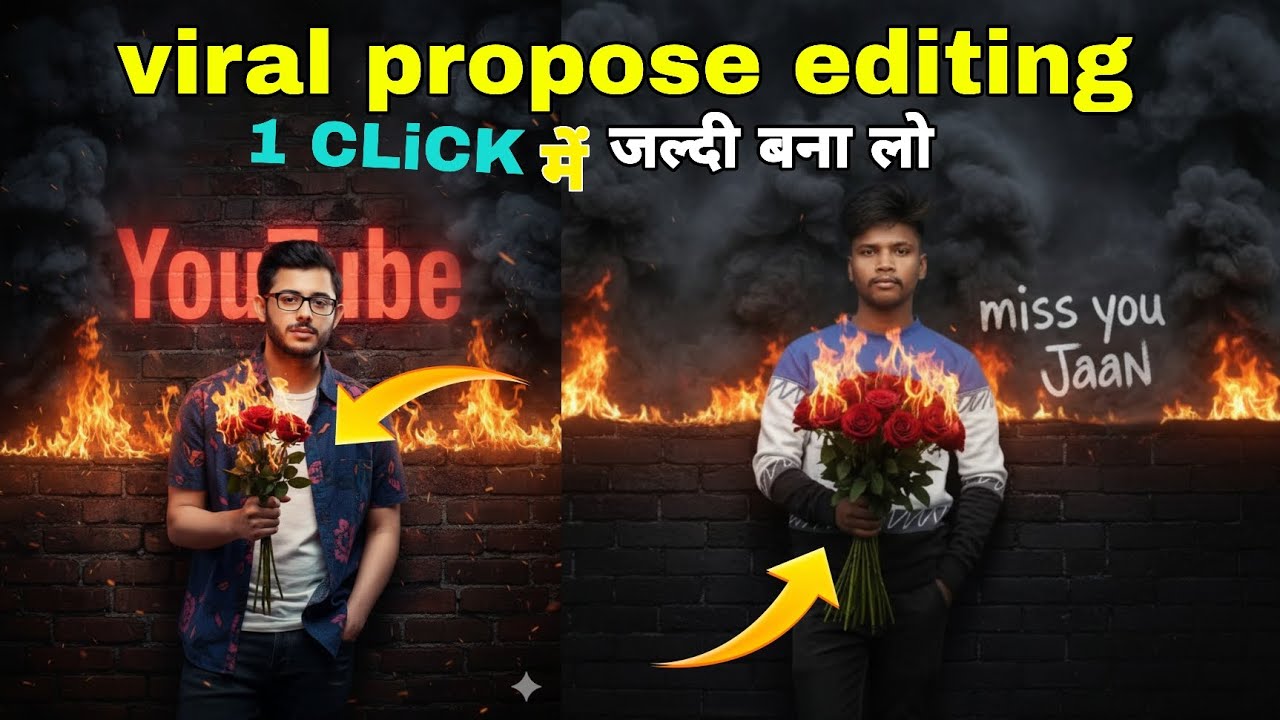 “Viral Propose Photo Editing 2025 💝 | Romantic Couple Editing Tutorial | Love Propose Editing Idea”