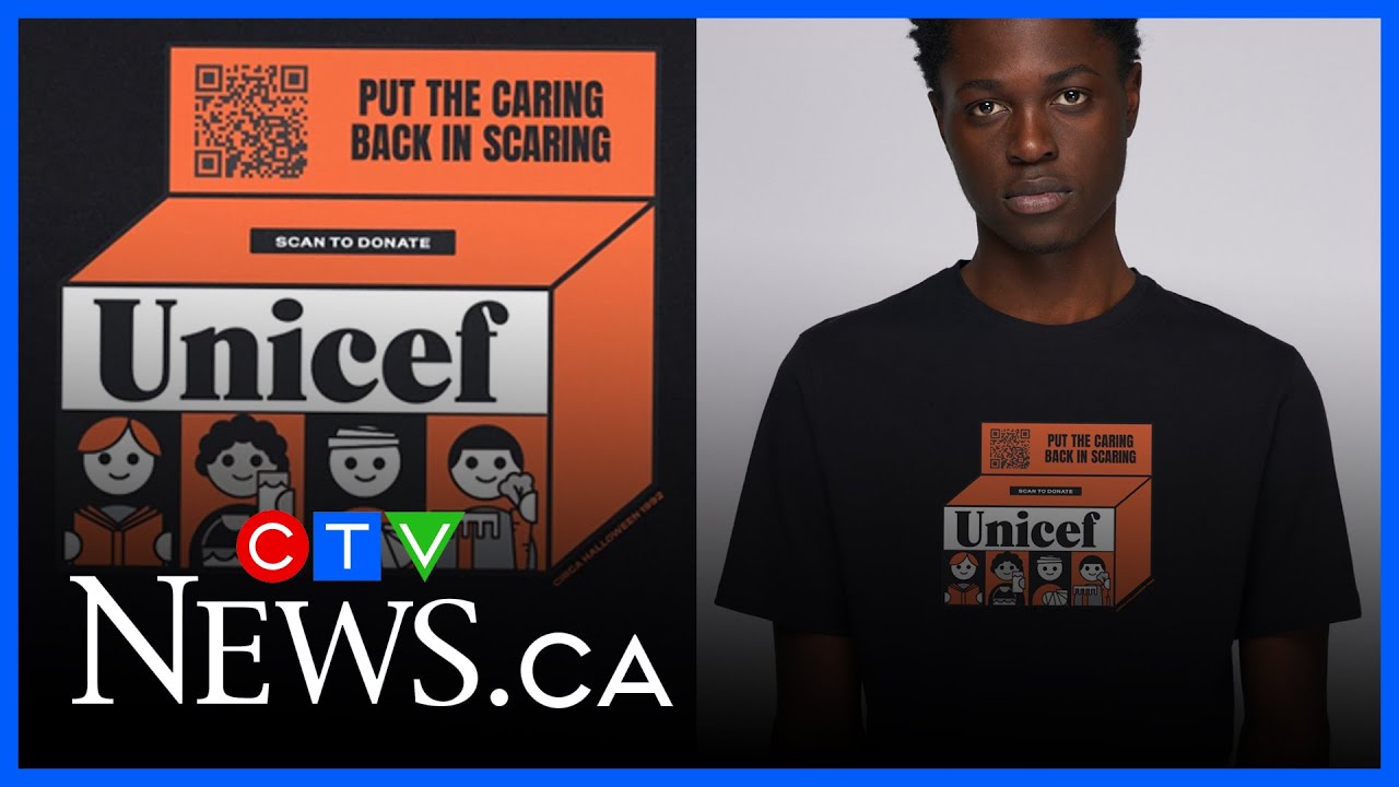 Современный взгляд на коробки для пожертвований ЮНИСЕФ на Хэллоуин