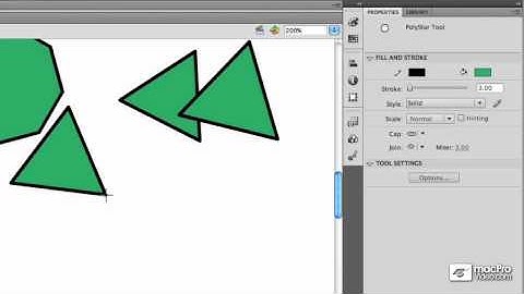 Flash CS5 101: Core Flash CS5 - 34 Drawing Polygons  Stars