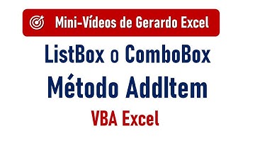 Argumentos del Método AddItem de ListBox o ComboBox - VBA Excel
