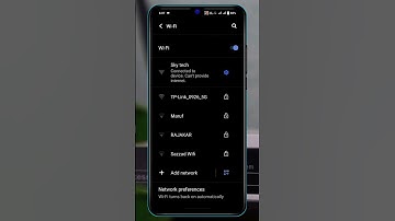 WiFi Connected to device can