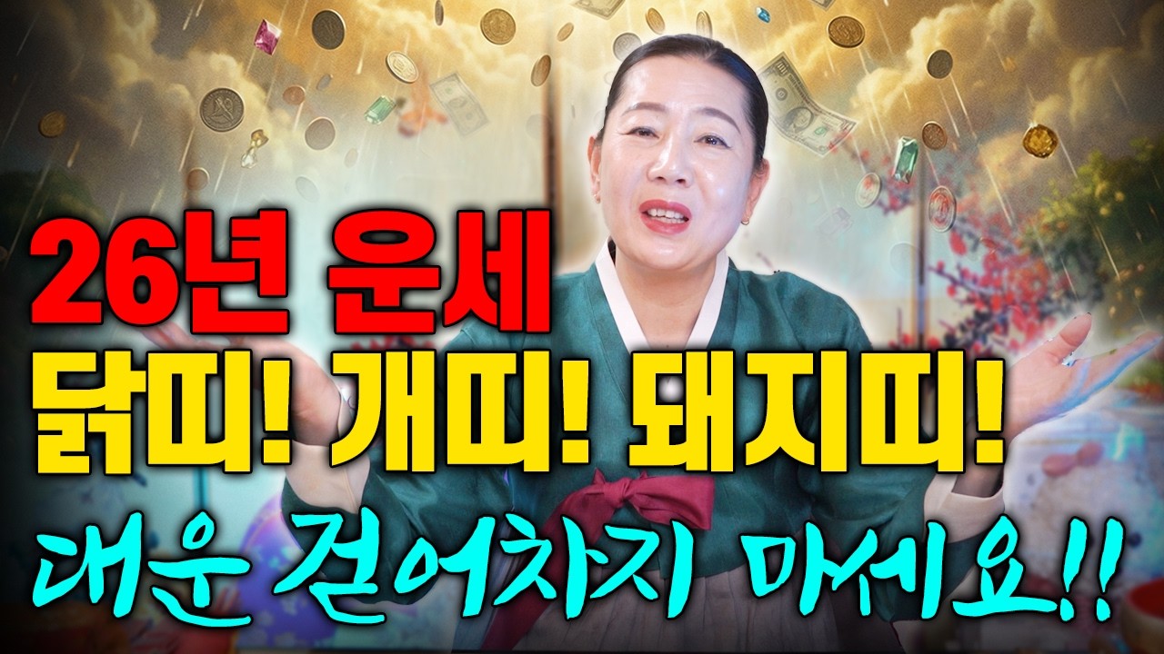 닭띠/개띠/돼지띠 경고! 제발 대운 걷어차지 마세요 [안산만신] [천해암] ☎️010 7190 5278☎️