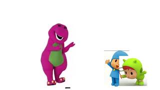 Barneys Pocoyo Version Barney Was Fart At Pocoyo & Nina