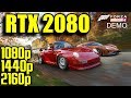 Forza Horizon 4 RTX 2080 OC | 1080p - 1440p & 2160p | FRAME-RATE TEST COMPARISON