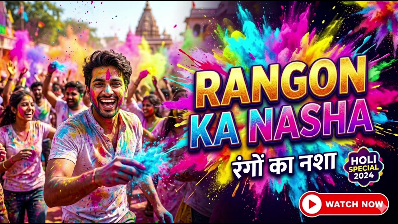 Holi DJ Blast 2026 | Rangon Ka Nasha | Male Voice Heavy Bass Song