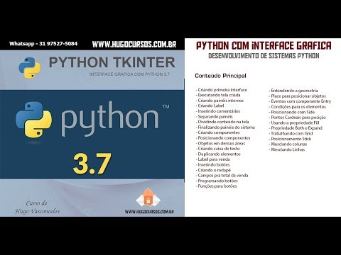 Curso de Python Tkinter - Aula 01 - Interface gráfica com Python 3.7