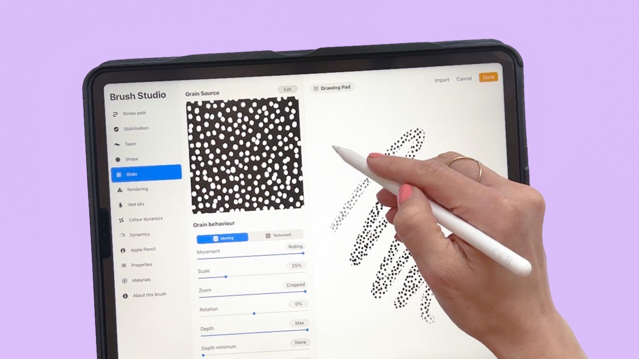 Make a Pattern Brush in Procreate - YouTube