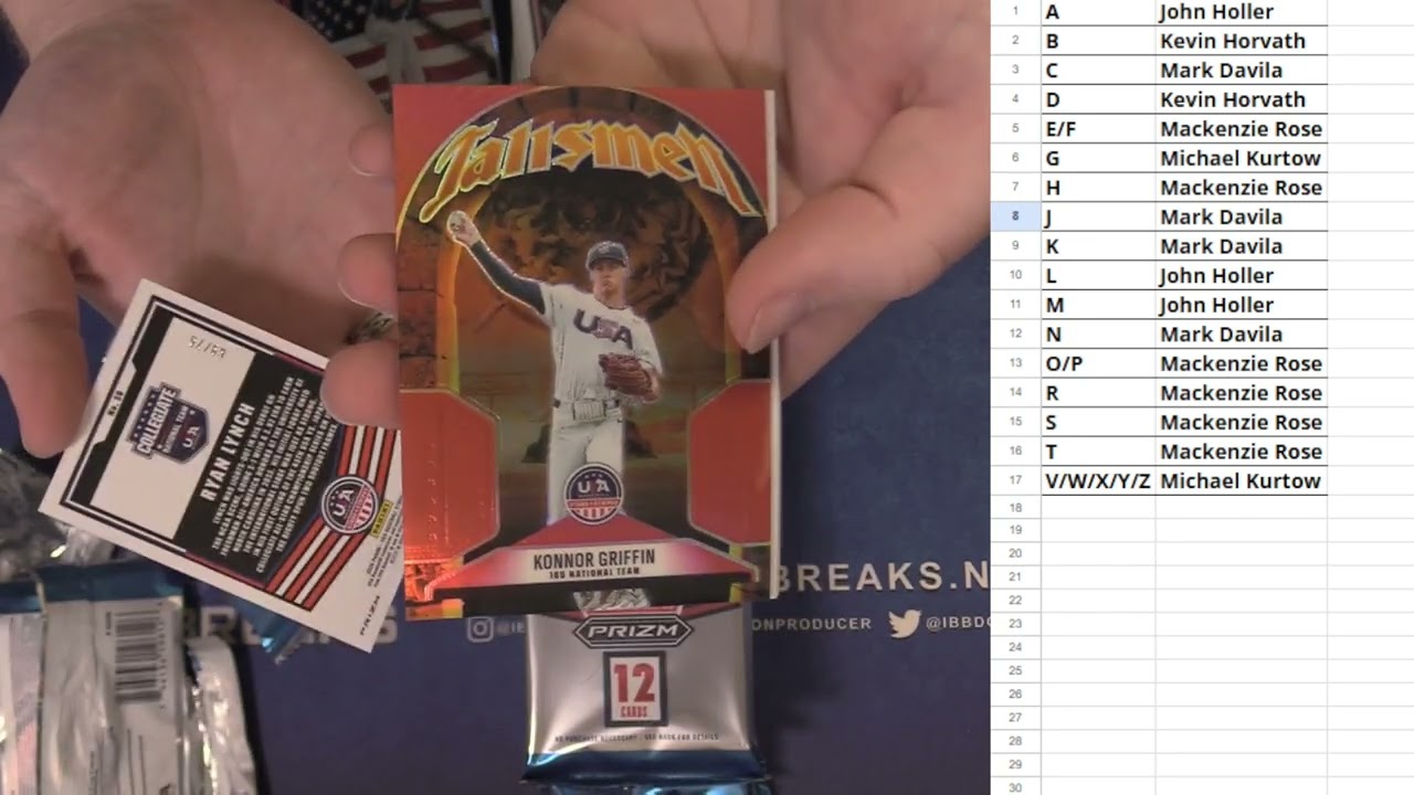 2026 Stars And Stripes Prizm Baseball Hobby Box Break #3 LBB