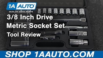 3/8 Inch Drive Metric Socket Set - Available on 1aauto.com