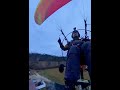Cold, muddy paramotor touch-and-go