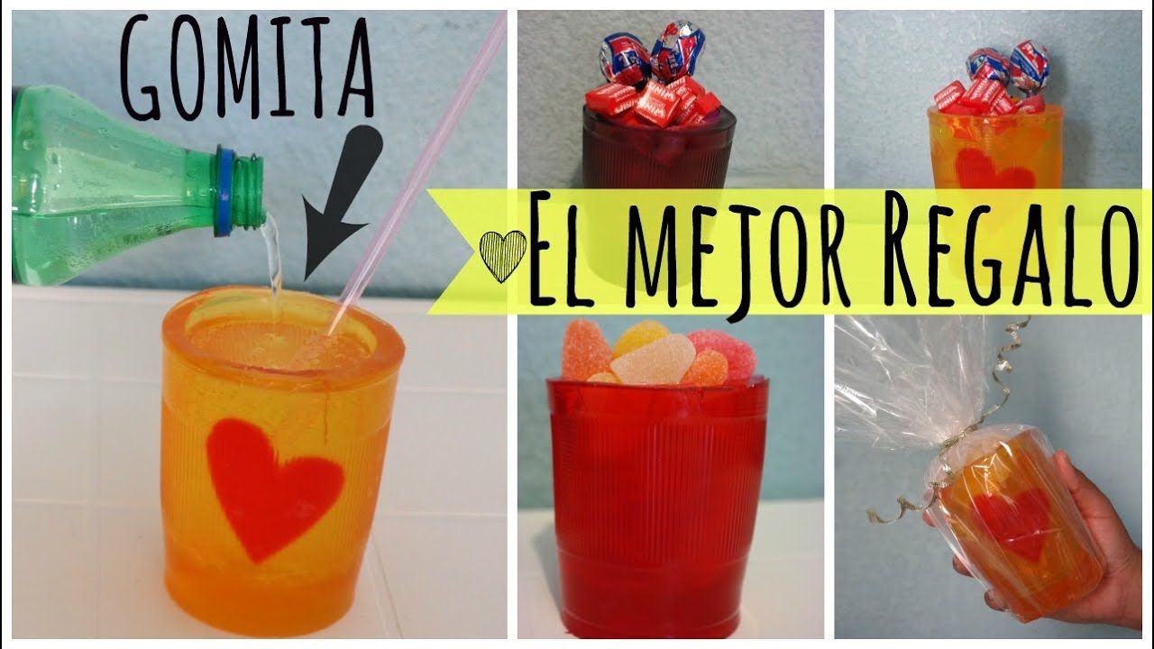 Vaso de Gomita para Regalar con Corazones ❤ 100% Comestible | Ame Mayén