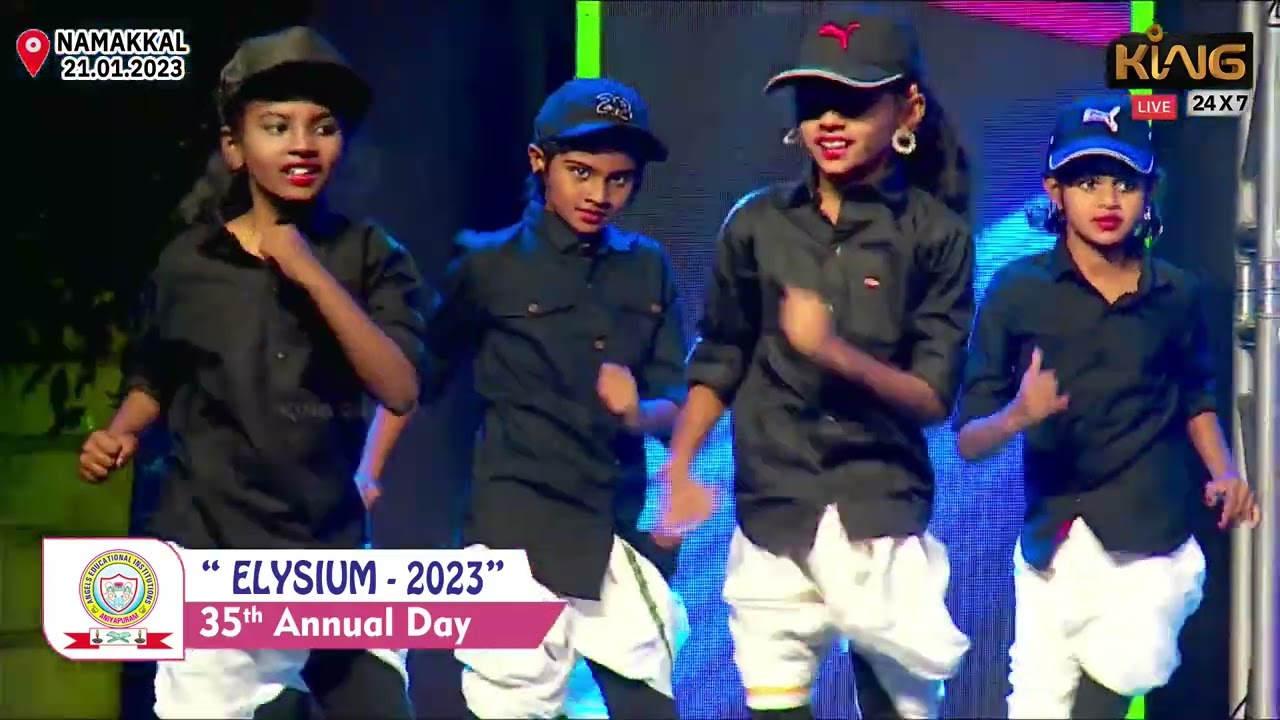 Kaka Illa Seemayile Folk Songs Dance Performance by IV- V Girls ||  Little Angles school