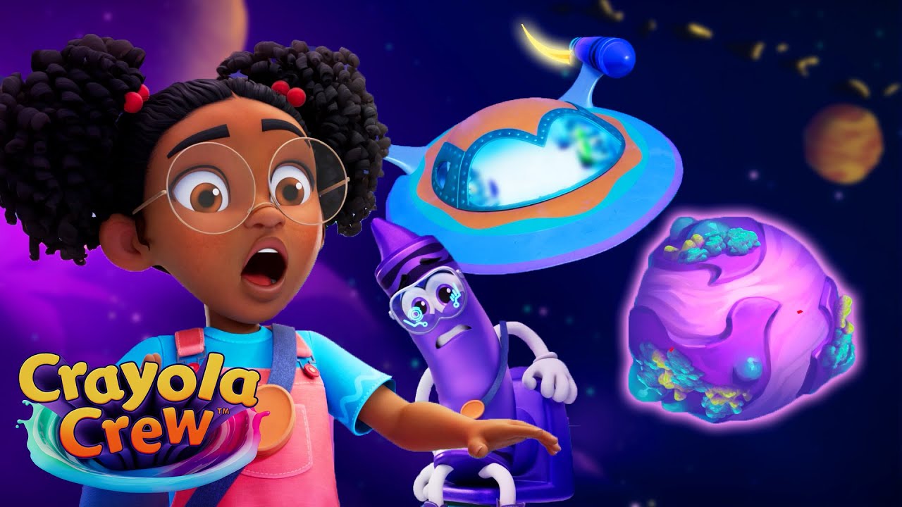 Finding a Brand New Spooky Planet! 🎃👽| @CrayolaCrewOfficial Fun & Creative Cartoons for Kids