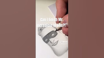 DRAW MR. INCREDIBLE FAST! 🖌️ #Shorts