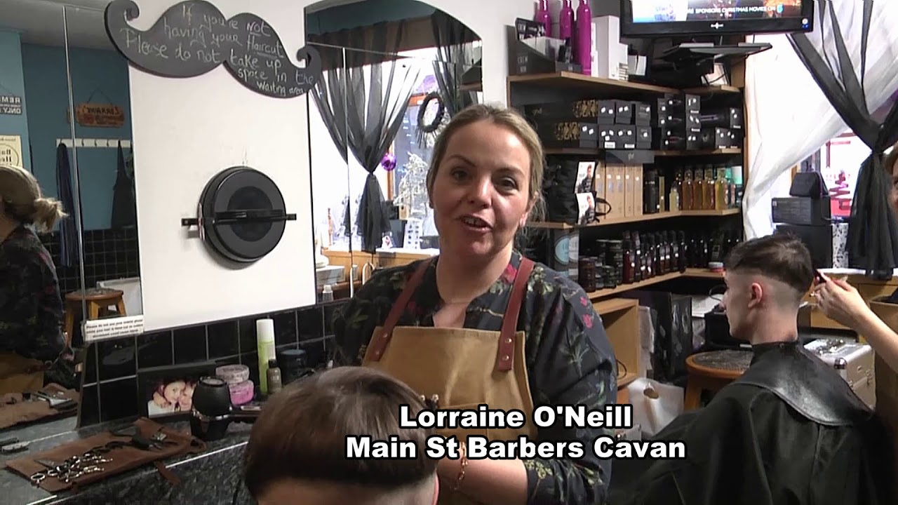 Lorraine O'Neill Main St Barbers Cavan Customer Christmas Greeting 2017