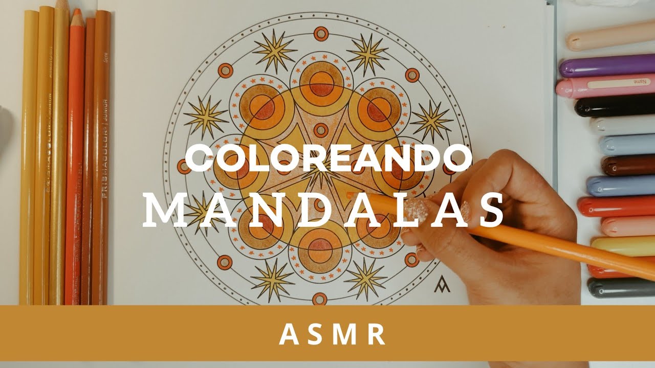 ASMR Colombiano : Coloreando mandalas para relajarte.