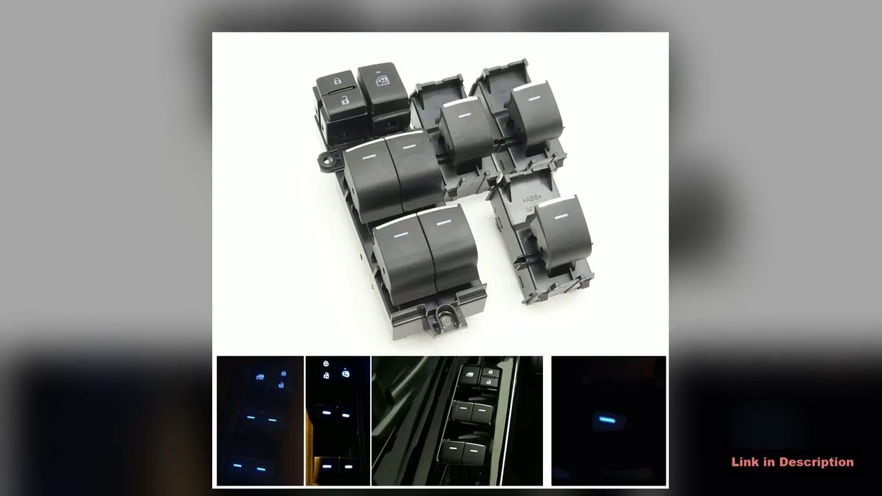 LHDRHD LED Power Window Glass Lifting Control Switch Button For Toyota Yaris Corolla Cross Tundra