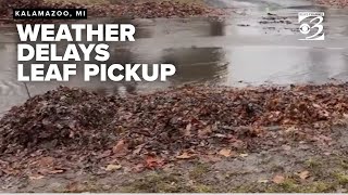 Concerns raised as weather delays leaf pickup in Kalamazoo neighborhoods