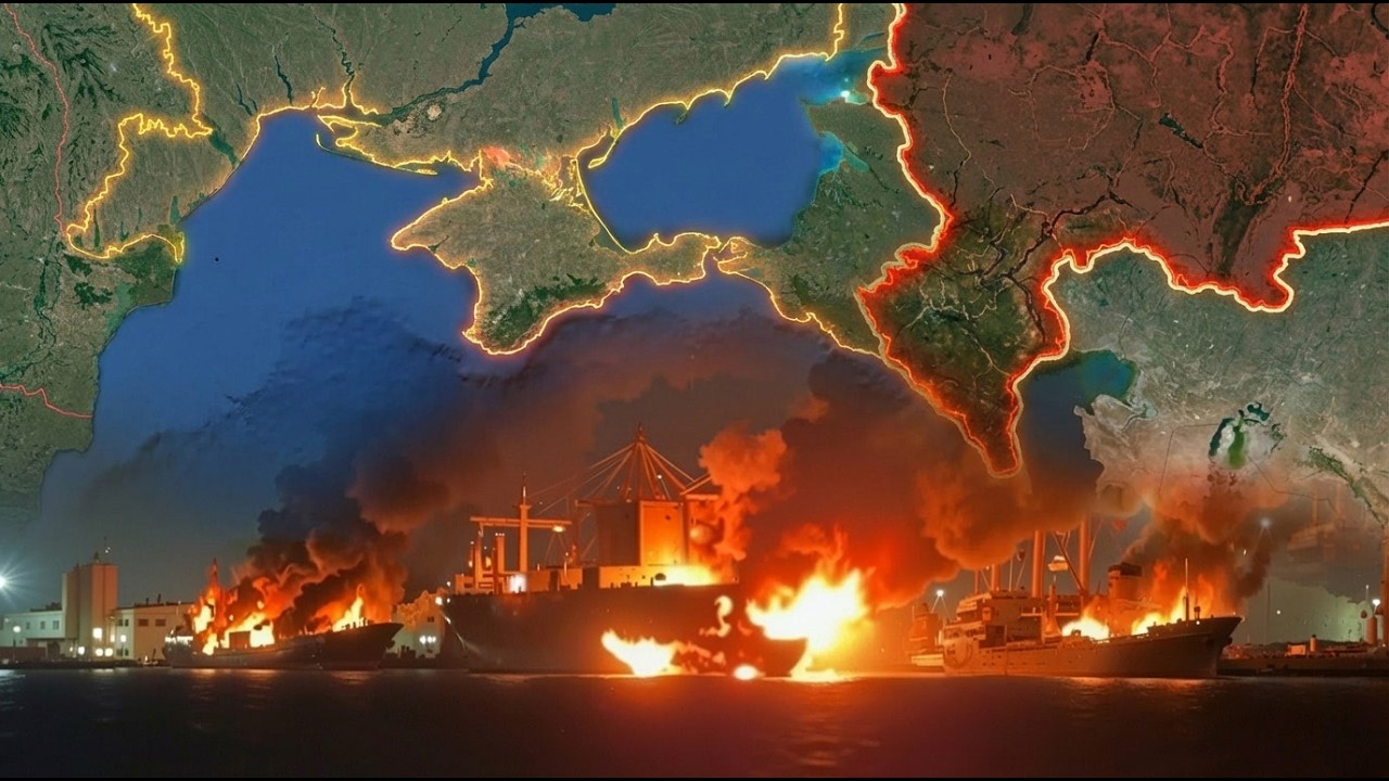 Putinova noční můra: Zničující útok dronů na Novorossijsk!