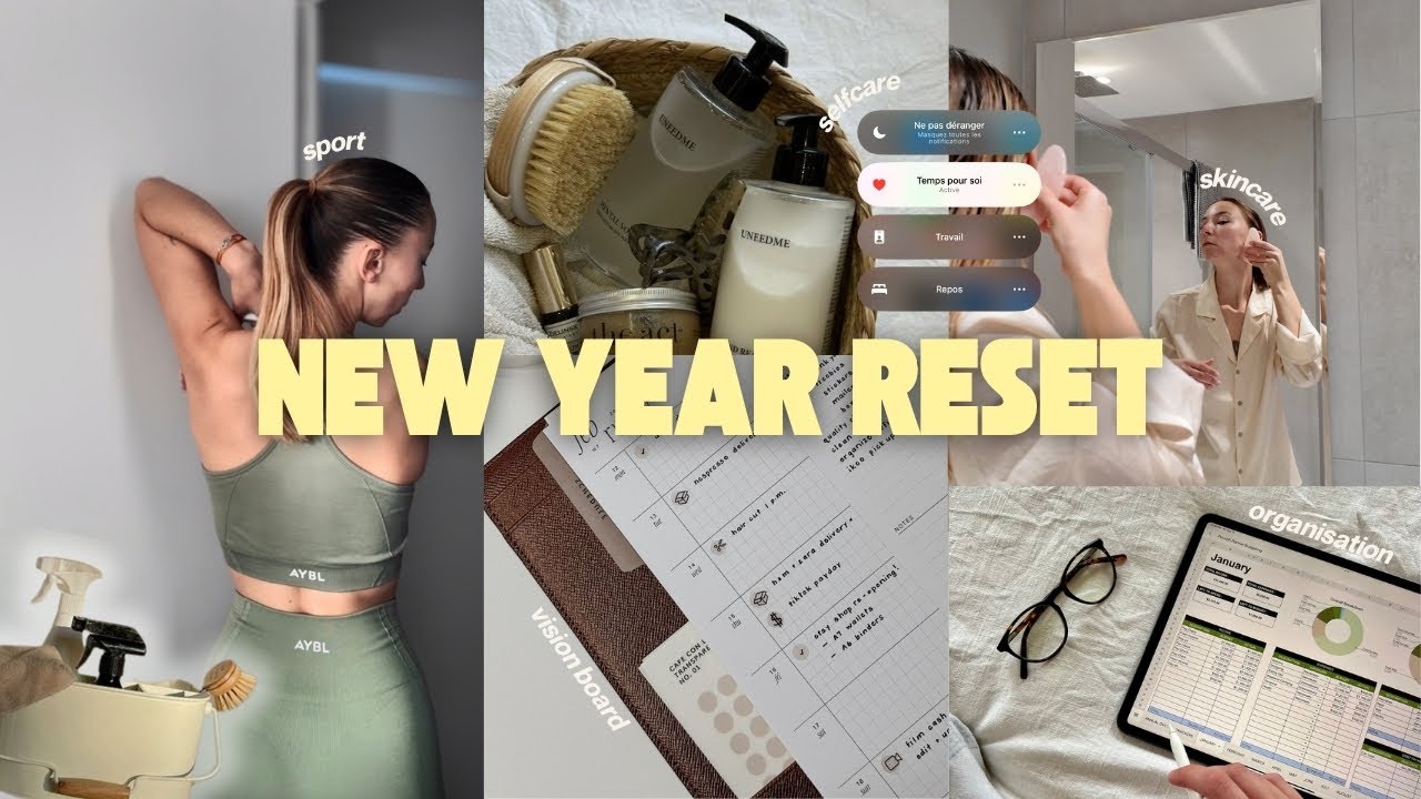 2026 NEW YEAR RESET | organisation, rangement, vision board, self-care, reprise de la salle 💆🏼‍♀️