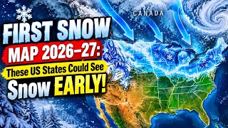 ❄️ First Snow Map 2026–27: These US States Could See Snow EARLY!