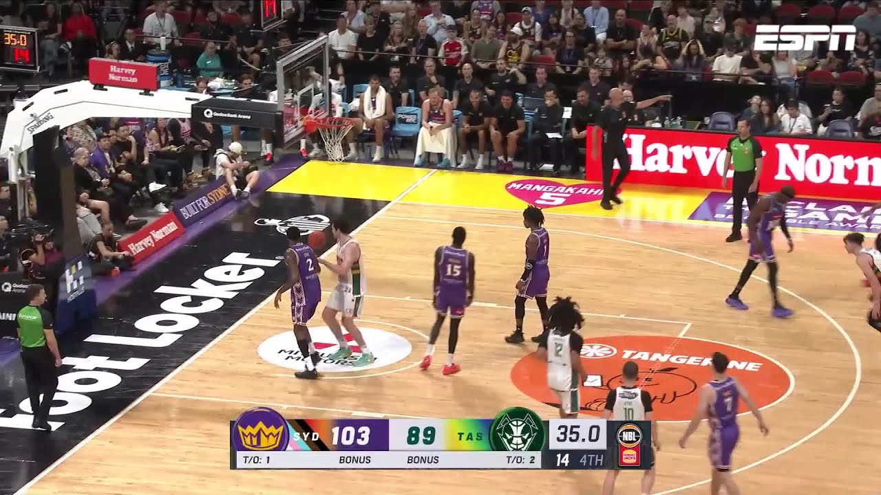 Sydney Kings vs. Tasmania JackJumpers - Game Highlights - Round 18 , NBL26