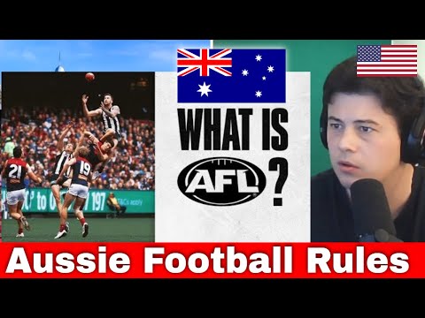 American Reacts A beginner’s guide to Australian Football | AFL Explained