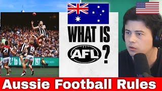 American Reacts A beginner’s guide to Australian Football | AFL Explained