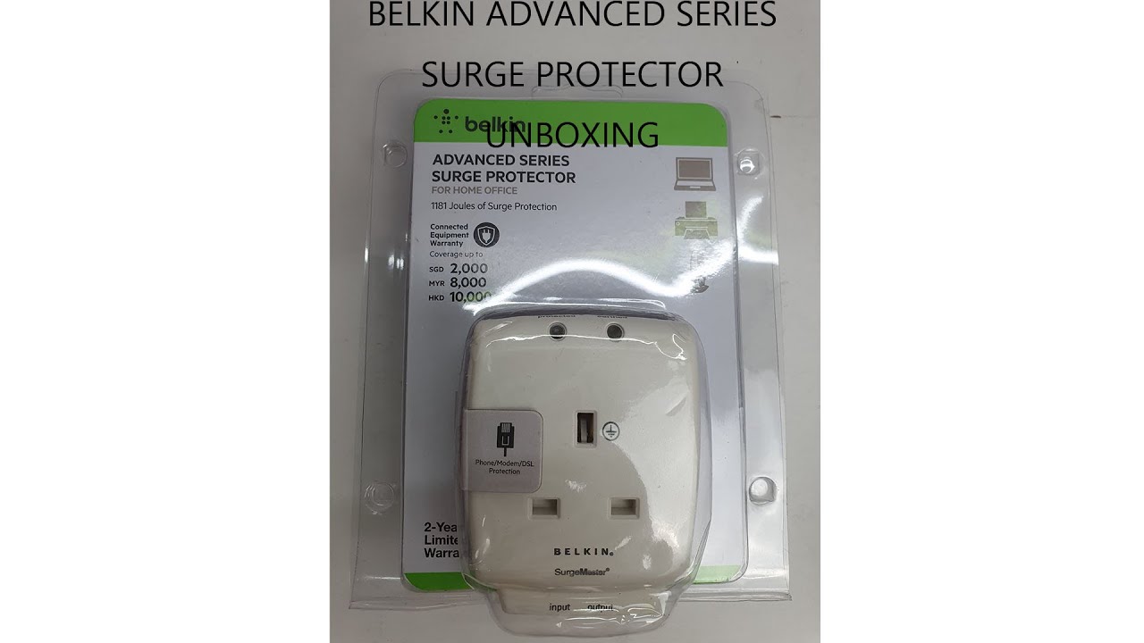 Belkin Advanced Series Surge Protector Unboxing - YouTube