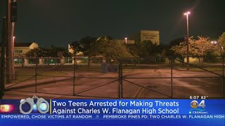 Two Teens Charged In Threat Against Pembroke Pines High School