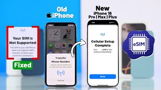 How To Transfer eSIM Old iPhone to New iPhone 16 Pro Max!