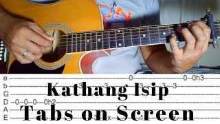 Kathang Isip - Ben & Ben - Fingerstyle Guitar Cover (Tabs on Screen) chords