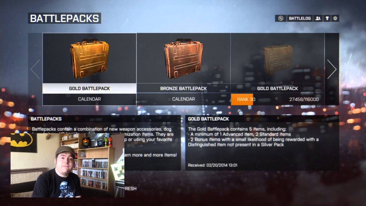 Battlefield 4 10 Million Dog Tags Gold Battlepack Opening With Commentary