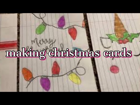 Vlogmas 2021: Make homemade Christmas Cards | JesssLyfe
