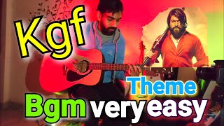 🔥 KGF 🔥 - Chapter 1 & 2 - Main BGM Theme +🔥  FREE BACKING TRACK🔥 - MUST LEARN TUNE Easy Guitar tabs screenshot 1