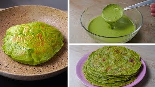 Palak Paratha With Liquid Dough | No Kneading No Rolling Palak Paratha Recipe | Yummy