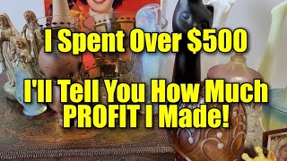 How Much Did I Make Reselling Vintage & Antique Goods / MAJOR Haul With Bought Sold Profit