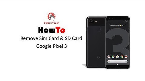 #HowTo - Remove SIM/SD card on the Google Pixel 3