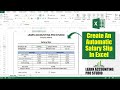 How to Create Salary Slip in MS Excel l Professional Payslip in Excel l Learn Accounting Pro Studio 
